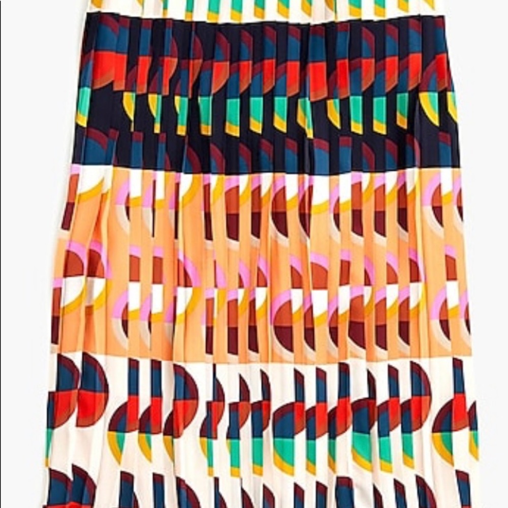 J Crew Pleated MIDI Skirt size 14